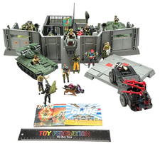 Vtg 1983 G.I. Joe Headquarters Command Center & Vehicle LOT picture