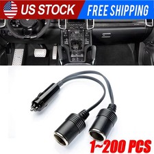 Dual Car Cigarette Lighter Splitter Charger Power Socket Adapter 12v Outlet Lot picture