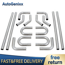 16pcs 2.5 inch Stainless Steel T304 Custom Mandrel Exhaust Tubing Pipe Kit picture