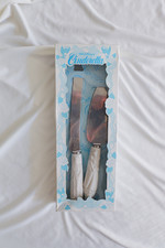 Disney Cinderella Wedding Stainless Steel Cutlery 2pc NEW IN BOX NEVER OPENED picture