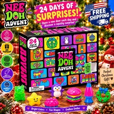 Needoh Christmas Advent Calendar 2026 Countdown Blind Box Holiday Gift picture