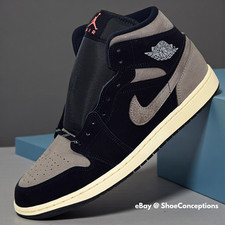 Nike Air Jordan 1 Mid SE Shoes Black Olive Gray IB7110-002 Men's Sizes NEW picture