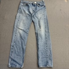 Vintage Levi’s 505 Jeans Mens 33x32 90s Blue USA Made Orange Tab Straight Leg picture