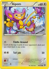 Aipom - 90/114 - Common (Near Mint) Steam Siege - Colorless Pokémon picture