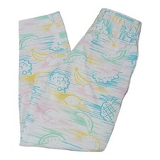 Vintage Unionbay Denim Jeans All Over Fruit Print Summer White Rainbow Pineapple picture