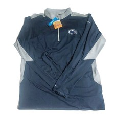 NWT Columbia Penn State Nittany Lions Quarter Zip Pullover Shirt Mens XL Blue picture