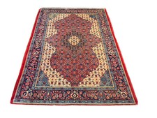 Fine Genuine S.Antique Hand Knotted Vintage Oriental Area Rug 4’4x6’7,#3134 picture