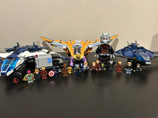 LEGO Marvel Avengers LOT Minfigures Quinjet Guardians Ship Mostly Complete  picture