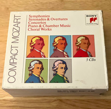 Sony Classical Compact Mozart 5CD Box Set Compilation SB5K 45 977 1990 picture