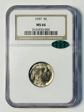 1937 P Buffalo Nickel NGC MS-66 CAC picture
