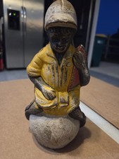 Vintage Cast Iron Bank - Child Holding Watermelon picture