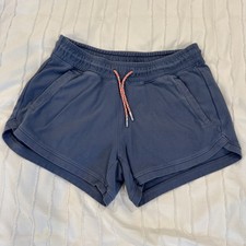 Athleta All Play Farallon Blue Girls Kids Shorts Sz XL/14 picture