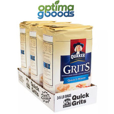 Quaker Quick 5-Minute Grits 15 lb 3 Pack Instant White Hominy Breakfast Bulk picture