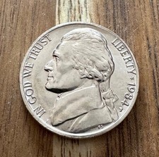 1984 P  UNCIRCULATED  JEFFERSON NICKEL picture