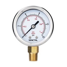 SENCTRL 0-15 Psi Low Pressure Gauge, 2