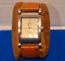 Embassy by Gruen Watch 28mm Rectangular Quartz Japan New Battery PIM178BR (A) picture