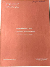 Gershwin Rhapsody Preludes for Piano Sheet Music New York Music RARE picture