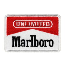Unlimited Marlboro Embroidered Iron On Patch – Vintage Style Logo Patch picture
