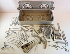 82 Piece Jarit V. Mueller Spine Instrument Tray w Sterilization Case Neuro Ortho picture