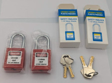 TWO-PACK 2X Lockout Tagout Safety Locks Padlock,2 Keys Per Lock (2 Locks 4 Keys) picture