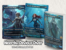 Neerdiv, Devious Diver Anime Waifu MTG Proxy EDH Deck | 100 Cards + Tokens picture