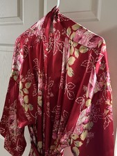 Vtg Inner Most Robe Satin Red Paisley 2x picture
