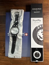 Swatch x AP Royal Pop Ocho Negro Pocket Mechanical Watch Black (With Strap) picture