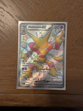Alakazam ex 215/091 Pokémon TCG SV Paldean Fates Full Art Holo Shiny [NM] picture