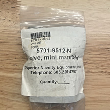 Superior Novelty 5701‑9512‑N Mini Manifold Valve Pneumatic Distribution New picture