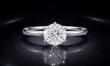 2.50 Ct Round Lab-created Diamond Solitaire Ring Platinum 6-Prong D VS 2 CVD IGI picture