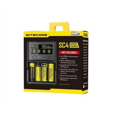 Nitecore SC4 Superb Battery Charger 4 Slot Fast Charger Color LCD Screen NEW picture