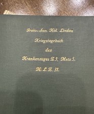 WWI German Hospital Train War Diary Lindau 1914-15 - 12,893 Wounded Transported picture