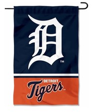 MLB Detroit Tigers Garden Flag Double Sided Tigers Premium Yard Flag picture