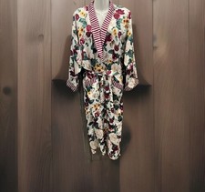 Vtg. Signature Expressions Robe OS floral & chiffon picture