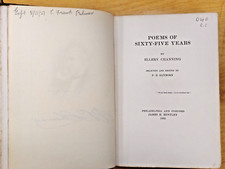 Poems of Sixty Five Years Ellery Channing Hardcover limited 1st Edition 1902  picture