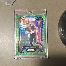 2023 Panini Prizm Rookies Bijan Robinson #305 Neon Green Pulsar Prizm (RC) picture