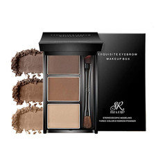 Three-Color Waterproof Eyebrow Powder Kit (02# Brown, Light Brown, Skin Tone) picture
