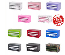 Kobalt Mini 2 Drawer Top or 3 Drawer Steel Bottom Base Tool Box Green Red Blue picture