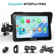 Carpuride W702 Plus TPMS Moto Stereo Install Apps Built in GPS Dual Cameras picture