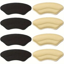 8Pcs Black Heel Pads for Shoes  - Cushion Inserts Grips ,Prevent Heel Slip picture