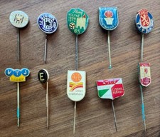 Late 1980s Czechoslovakia Sports Pin Lot of 10 w Mike Sadek Correspondence picture