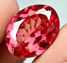 Stunning Natural Padparadscha Sapphire 17.80 Ct Oval Cut Certified Gemstone picture