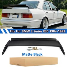 Fits 1984-1992 BMW E30 318i 320i 325i M3 EVO Trunk Spoiler Wing Lip Matte Black picture