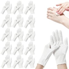 ZYFOTZUN 38-Pack White Cotton Gloves, Night-Time Moisturizing, Soft, picture
