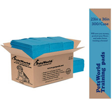 PetsWorld 300 Count Puppy Pads for Small Pets, 23 in x 36 in, Leak-Proof, Value picture
