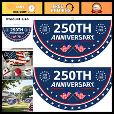 2PCS 250th Anniversary USA Flag 1.5x3 FT - 1776-2026 Outdoor Decor, Fan Flags picture