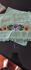 THREE Vintage 90s Partially Finished And Unstarted Cross Stitch Kits With Thread picture
