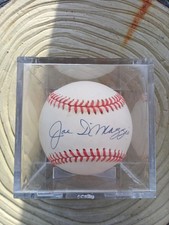 Joe DiMaggio Single Signed AUTO Official American League Baseball  picture