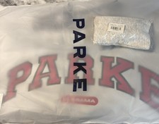PARKE MOCKNECK BAMA Grey w/red letters S/M + Crimson Claw Clip NWT Sold Out picture