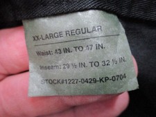 Rothco Black BDU Tactical Cargo Pants Military Fatigue Trousers NWT 55/45 picture